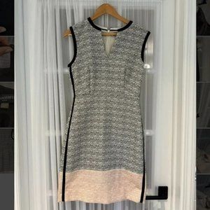 J. Crew 4 Dress ~ Black  with White Bottom Detail